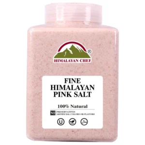 Pink Salt Fine Large Plastic Jar